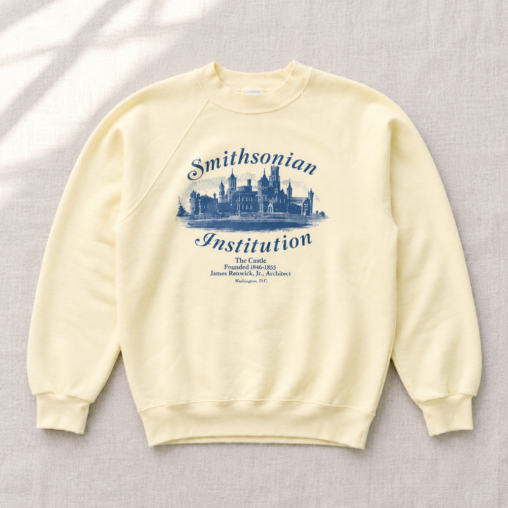 Vintage 1980s Smithsonian Institution Castle Hanes Sweatshirt | Kids L 14-16